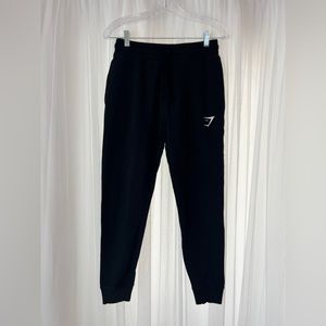 Gym Shark, XS, Black, Crest Joggers